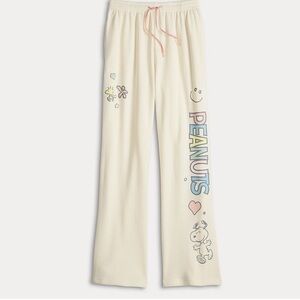 🆕 Peanuts Snoopy Woodstock Sweatpants Wide Leg Junior Size Medium